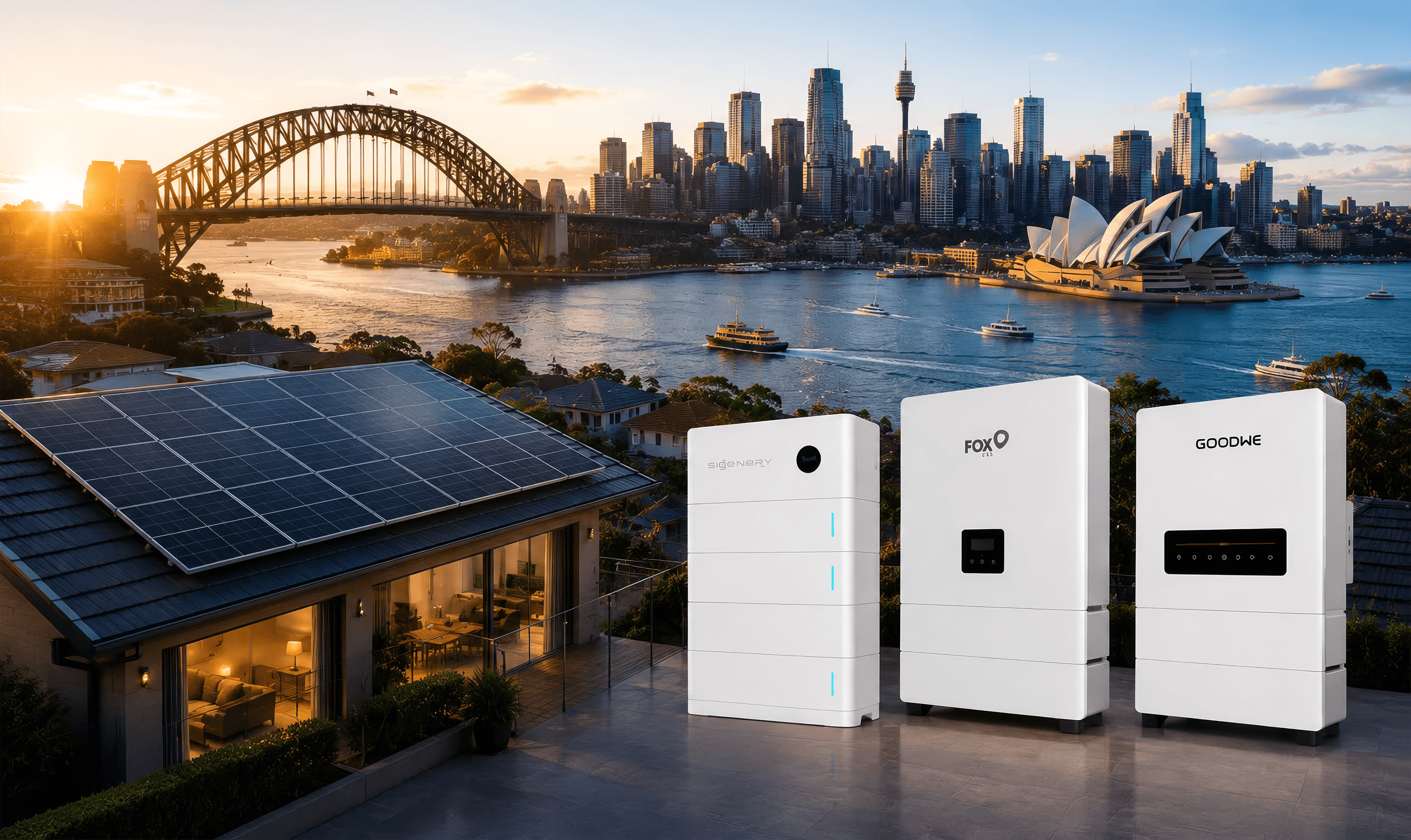 Solar panels installed on a Sydney home