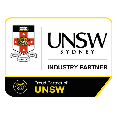 Industry partner of UNSW logo banner